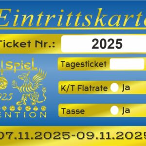 Ticket zur Ryck Spiel Rollenspiel-Convention 07.-09. Nov. 2025