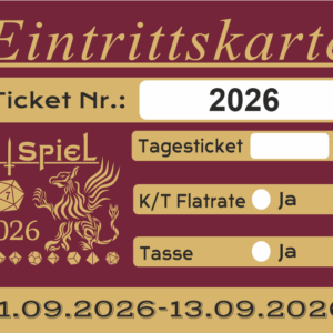 Ticket zur Ryck Spiel Pen & Paper - Convention 11.-13. Sep. 2026
